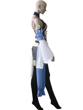 Kingdom Hearts Black And Blue Satin Spandex Leather Cosplay Costume