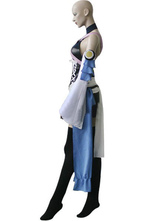 Kingdom Hearts Black And Blue Satin Spandex Leather Cosplay Costume