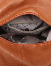 37*18*27cm Modern Brown PU Leather Women's Tote Handbag