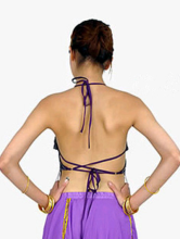 Violet Imité Sequin soie Belly Dance Bra