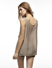 Blouse Chemise Féminine 100% Coton Gris Confortable 