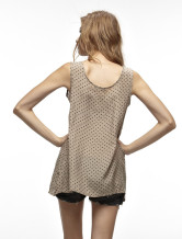 Blouse Chemise Féminine 100% Coton Gris Confortable 