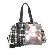 Sacoche Féminine Laine 38*32*12cm Motif Ecossais 