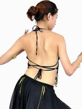 Noire Imité soie Sequin Bra Belly Dance