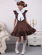 Темное платье без рукавов Classic Lolita