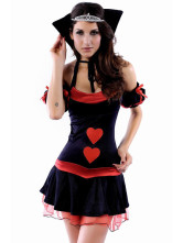 Cool Black Red Acrylic Plastic Womens Sexy Demon Costume