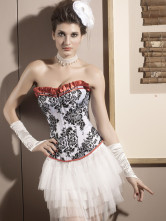 Sexy Damask Satin Womens Lingerie Top 