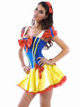 Cute Blue Acrylic Spandex Princess Costumes