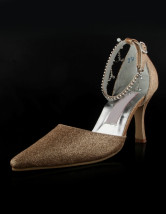Chaussures de mariée à bouts pointus avec paillettes