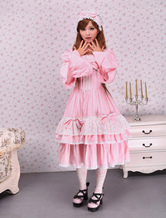 Robe de lolita Coton Douce Rose 