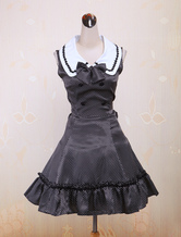 Robe lolita noire douse sans manches 