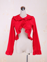 Veste lolita classique en coton avec volants