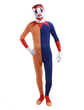 Yellow Blue Red Buffoon Lycra Spandex Unisex Zentai Suit