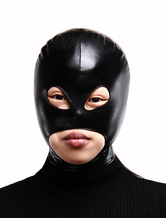 Eyes And Mouth Open Black Lycra Hood