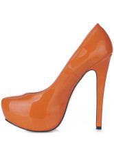 Sweet Platform Stiletto Pointed Toe Patent Leather Womens  Pumps