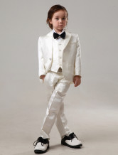 Handsome Ivory 100% Cotton Ring Bearer Suits