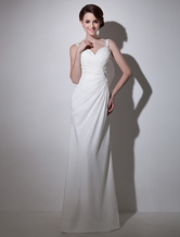 Etui-Brautkleid mit quadratischem Ausschnitt Milanoo