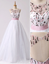 Rückenfreies Prom-Kleid aus Organza