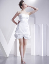White bretelles robe perlée Prom Sash Satin Homecoming /