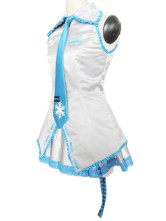Vocaloid Snow Miku 65% Cotton 35% Terylene Cosplay Costume