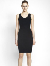 Attrayant cou rond noir sans manches rayonne Viscose Nylon Spandex Womens parti tenue vestimentaire