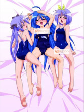 Sweet Lucky Star Polyester microfibre Anime drap de lit
