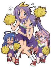 Beautiful Lucky Star Polyester Microfiber Anime Bed Sheet