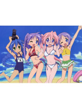 Fancy Lucky Star Polyester Microfiber Anime Bed Sheet