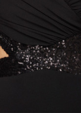 Black sexy Sweetheart Mini robe de Cocktail de filage