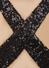 Black sexy Sweetheart Mini robe de Cocktail de filage