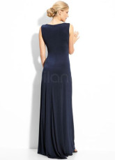 Elegant Deep Navy Blue Spinning Prom Dress