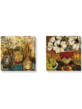 Belle vie toile fleur peinture à l'huile