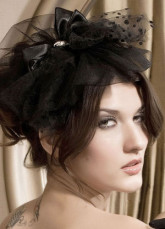 Glamour Black Lace Flower Decoration Hair Pin