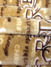 Lettres imprimées flanelle Polyester Snuggle Blanket