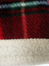 Couverture de voyage Pattern Polyester Plaid en rouge