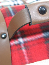 Couverture de voyage Pattern Polyester Plaid en rouge
