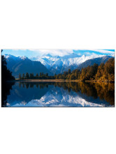 Snow Mountain Inverted Reflection Canvas Handmade Oil Painting