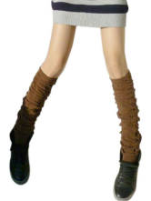 Coffee Thicken Cotton Spandex Zettai Ryouiki Loose Socks