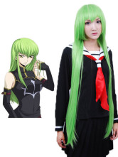 Green Code Geass C.C. Cosplay Wig