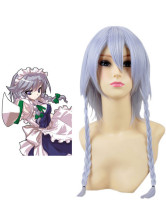 Silver Touhou Project Izayoi Sakuya Cosplay Wig