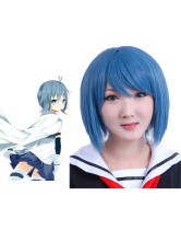 Blue Puella Magi Madoka Magica Miki Sayaka Cosplay Wig