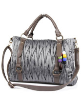 Wrinkled Thread Womens Cloth Shoulder Bag