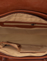 Cool Satchel Bag des femmes PU cuir boucle décoration