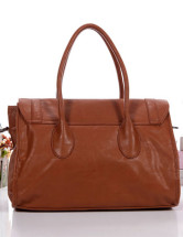 Cool Satchel Bag des femmes PU cuir boucle décoration