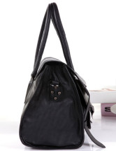 Cool Satchel Bag des femmes PU cuir boucle décoration