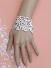 White Lace Petal Women's Lolita Wristlet