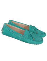 Suede Sheepskin Gum Rubber Sole Women's Flat Boat Shoes