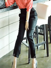 Occasionnel Slim pantalon droites des femmes
