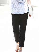 Pantalon de droit noir Modern pour les femmes