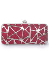 Fashion Satin Velvet Hard Case Clutch Bag